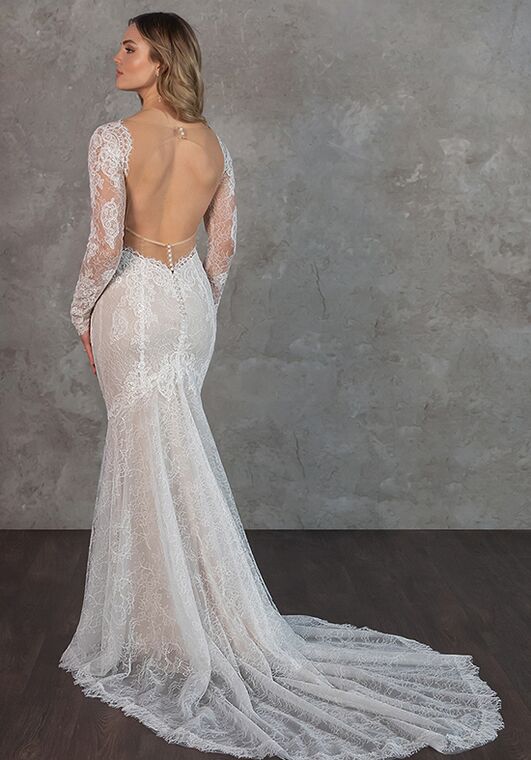 Essense of Australia D4336 Fit-and-Flare Wedding Dress - 4