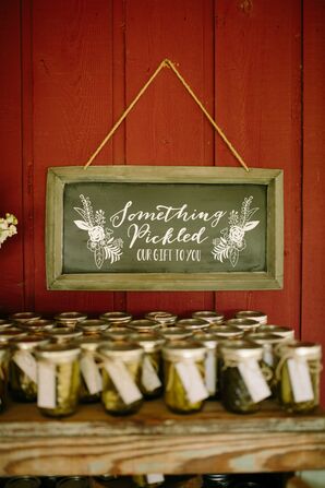 DIY Pickle Jar Wedding Favors