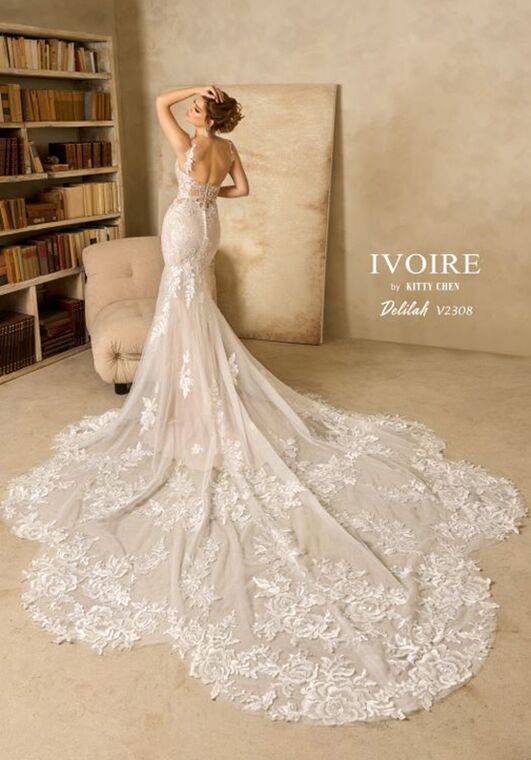 IVOIRE by KITTY CHEN DELILAH, V2308 Fit-and-Flare Wedding Dress - 3