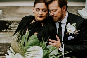 Edgy and Modern Bride and Groom