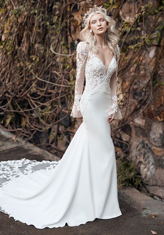 Maggie Sottero NIKKI Sheath Wedding Dress - 4