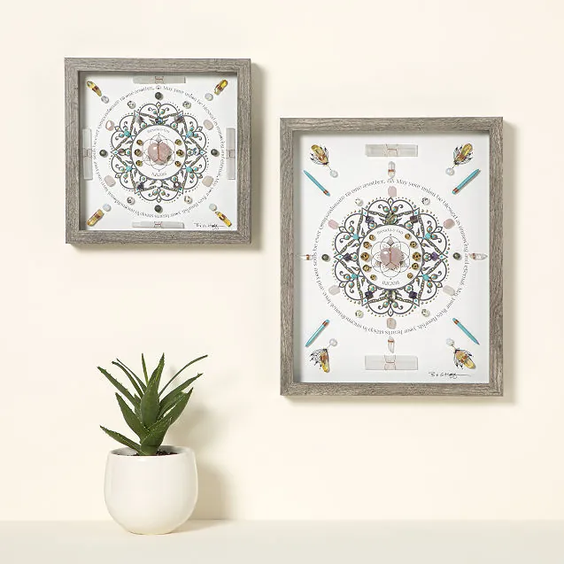 Crystal wall art from Uncommon Goods for the best 15th wedding anniversary gift