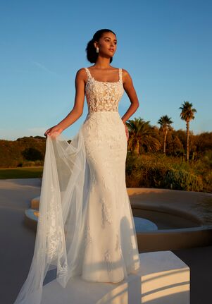 Demetrios 8132 Sheath Wedding Dress