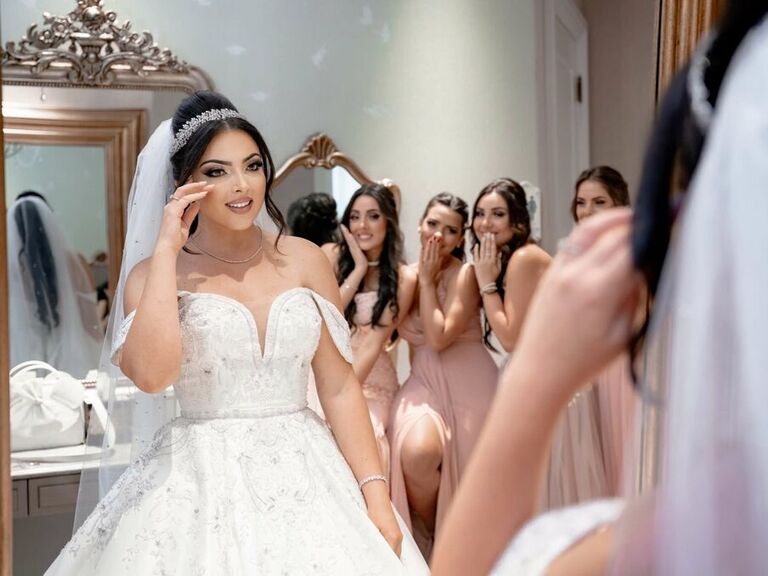 Tampa bride with her hair and makeup done by The 911 Stylist. 