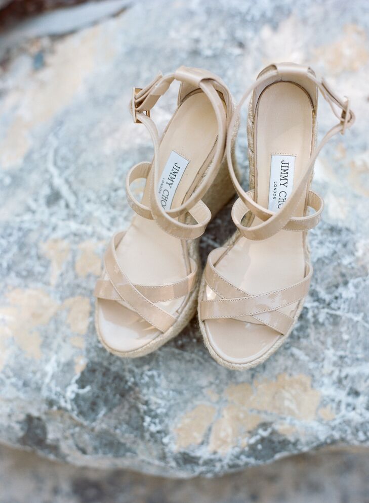 Nude Patent Jimmy Choo Sandals