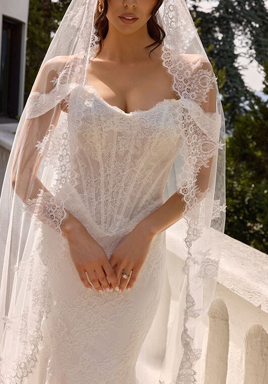 Essense of Australia D4456 Fit-and-Flare Wedding Dress - 5