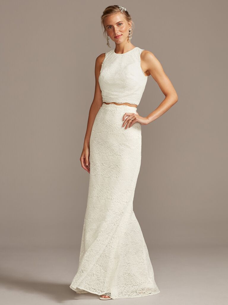 Melissa Sweet two-piece wedding dress