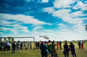 Helicopter Ceremony Arrival