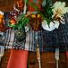 Bohemian Reception Tablescape on Yoga Blanket