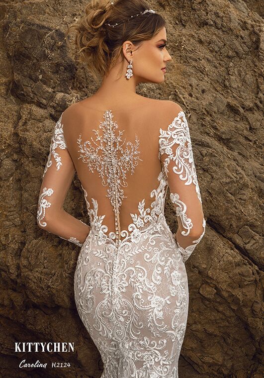 KITTYCHEN CAROLINA, H2124 Fit-and-Flare Wedding Dress - 5