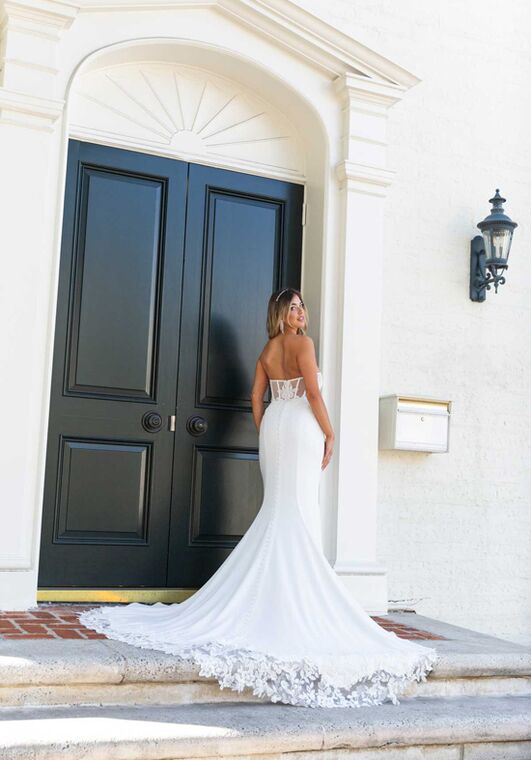 Stella York 7634 Column Wedding Dress - 3