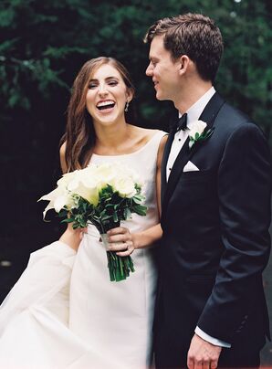 Midnight-Blue Tuxedo with Contrast Lapels