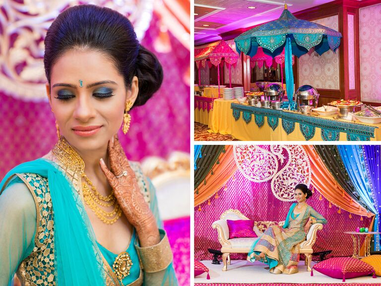 Jewel toned Indian wedding