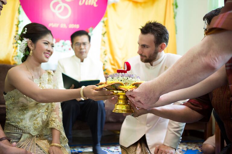 Traditional Thai engagement ceremony
