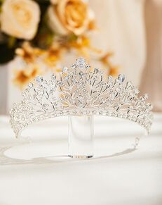 AW Bridal AW BRIDAL Wedding Tiaras and Crowns for Women Crystal Princess Crown Rhinestone Bridal Tiara Birthday Queen Crown for Wedding Crown for Brides (Silver) Silver Tiara