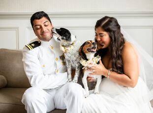 It was important to Nikki Anderson and Karthik Venkatraman, "to have the wedding be a representation of who we are as a couple." As such, they planned