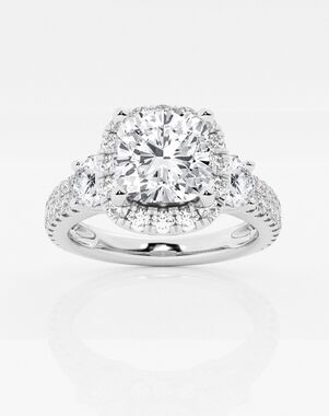 Grown Brilliance Cushion Cut Engagement Ring