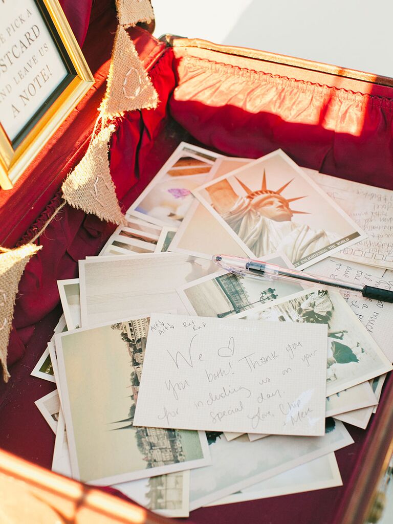 Interactive wedding guest book ideas