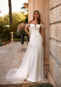 Moonlight Collection J6921 Mermaid and Trumpet Wedding Dress