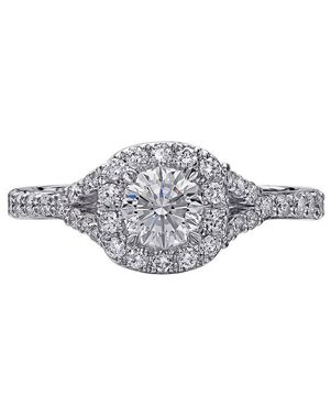 Christopher Designs Classic Round Cut Engagement Ring