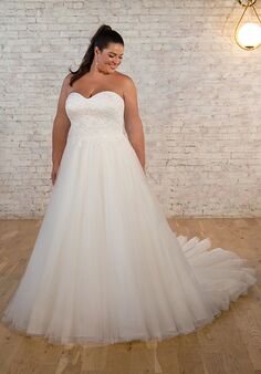 Stella York 7596 plus Ball Gown Wedding Dress