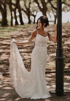 Essense of Australia D3883 Fit-and-Flare Wedding Dress