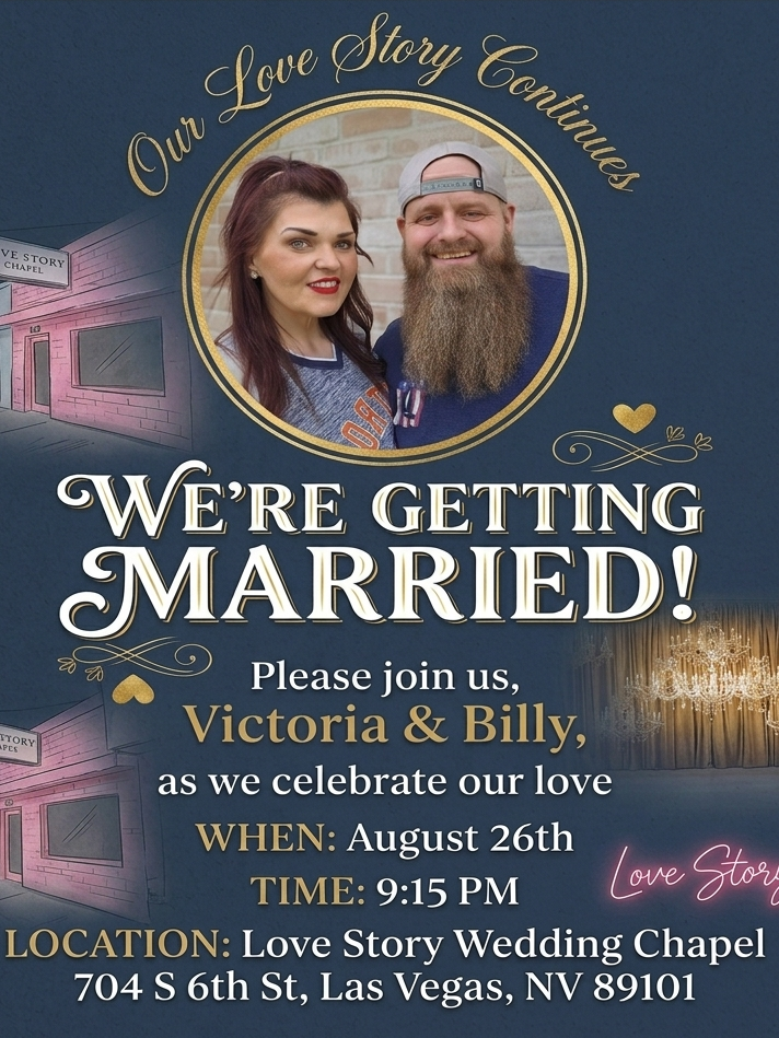 Victoria & Billy Home Page Banner