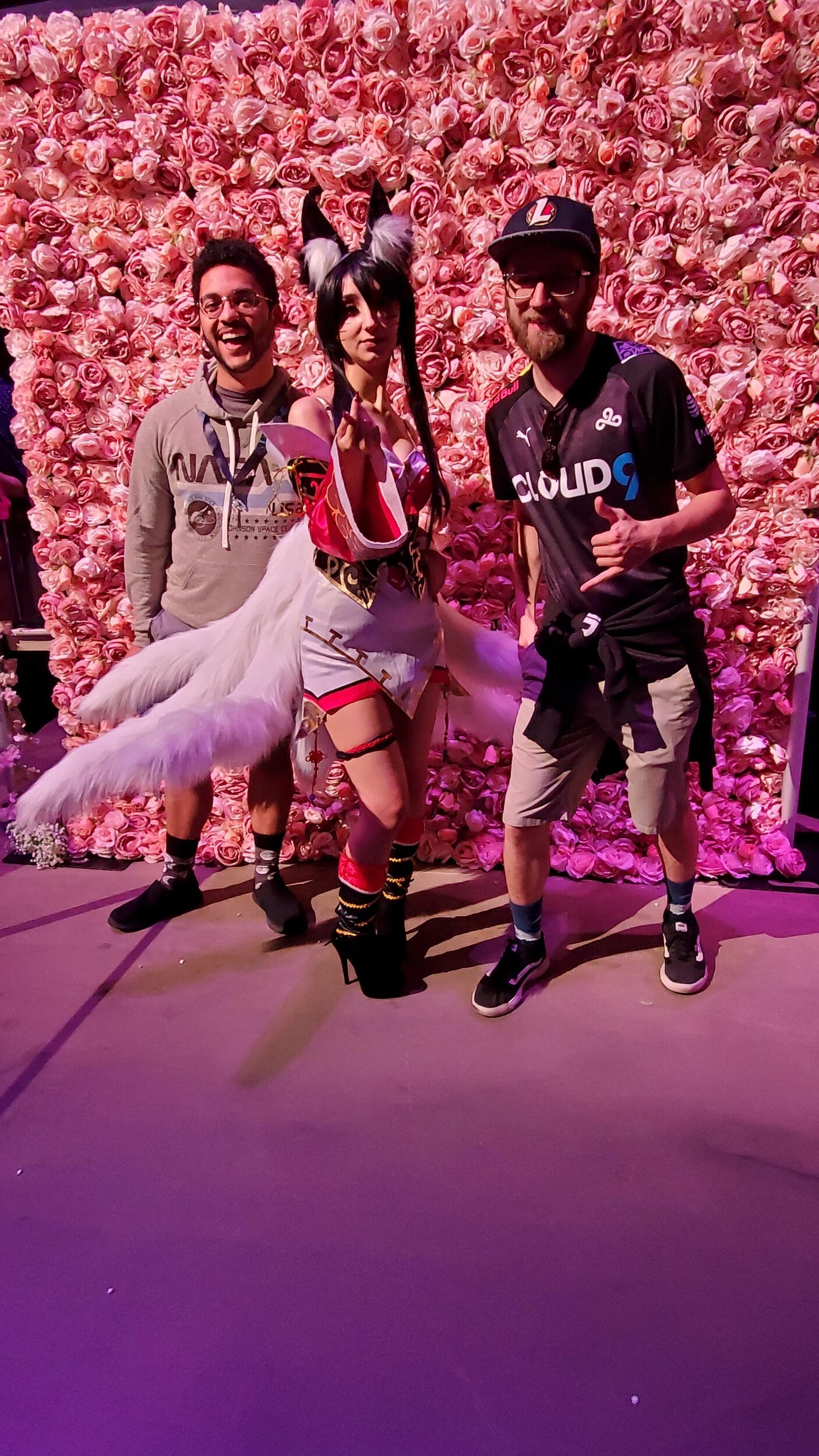 An LCS Finals There - Ahri Cosplayer - Houston Stadium