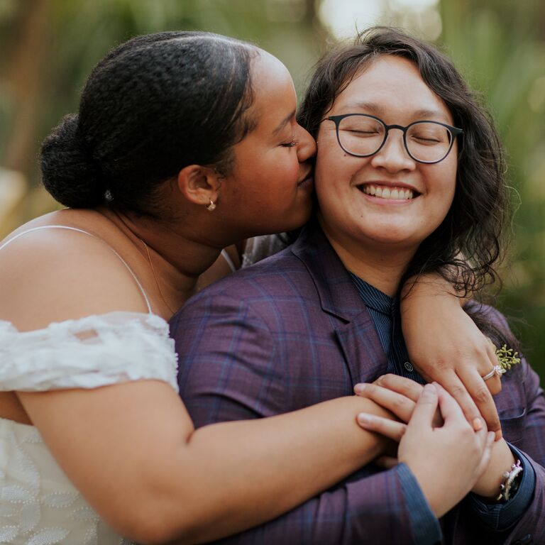 Romantic kissing engagement photoshoot ideas