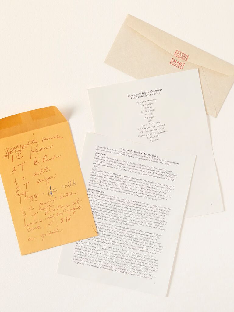 Recipe replicas from historical figures cool subscription gift for wife