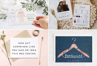 Will you be my bridesmaid proposal cards