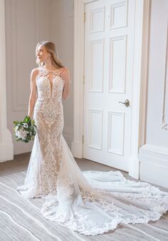 Essense of Australia D3153 Fit-and-Flare Wedding Dress