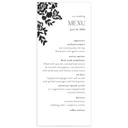 Etched Florals Menu by Vera Wang