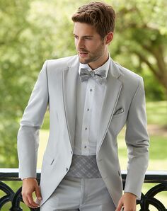 Allure Men Cement Gray Tuxedo