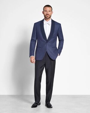 The Black Tux Blue Shawl Jacket Tuxedo Blue Tuxedo
