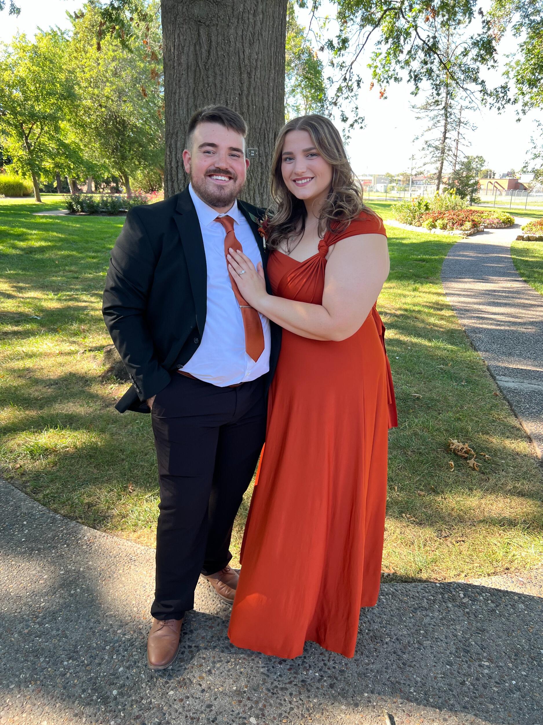 A friend's wedding where we were both in the wedding party