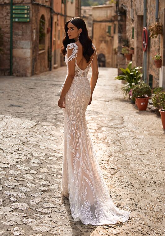 Simply Val Stefani Solana Mermaid and Trumpet Wedding Dress - 2