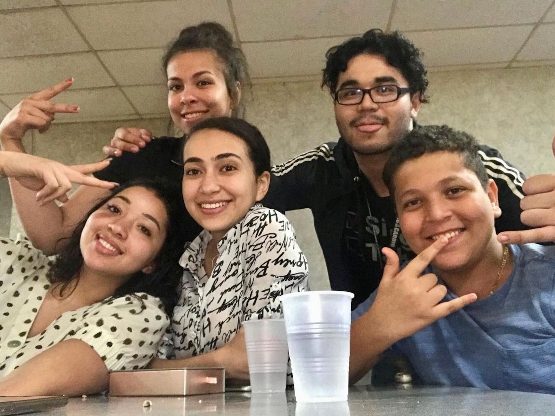 Picture of A mystery guy at a birthday party