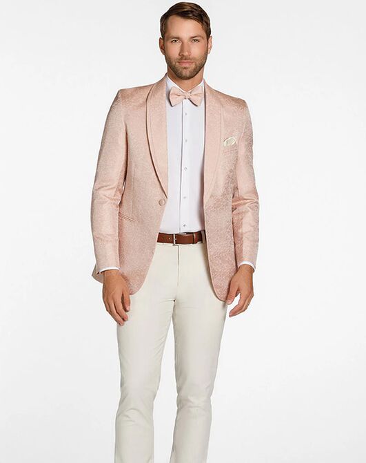 BLACKTIE NIGHT VINE Blush Wedding Tuxedo Pink Tuxedo - 4