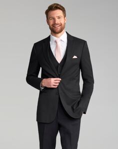 Friar Tux Michael Kors Performance Suit in Asphalt Grey Grey Tuxedo