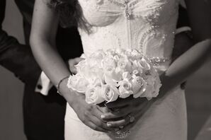 White Rose and Stephanotis Bouquet