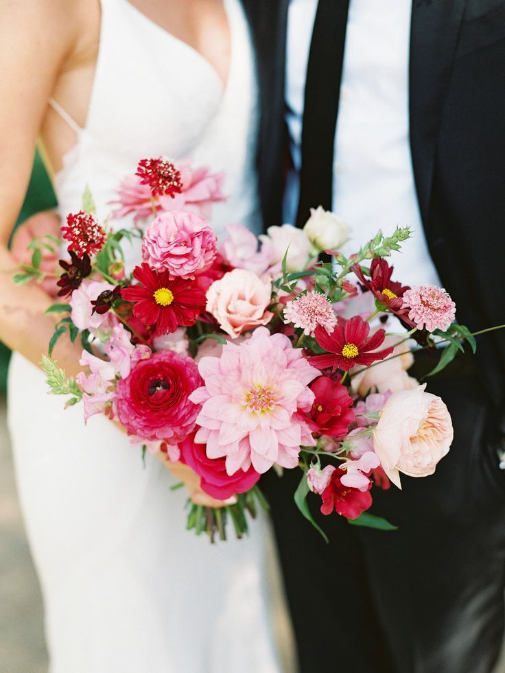 bright pink flower bouquet