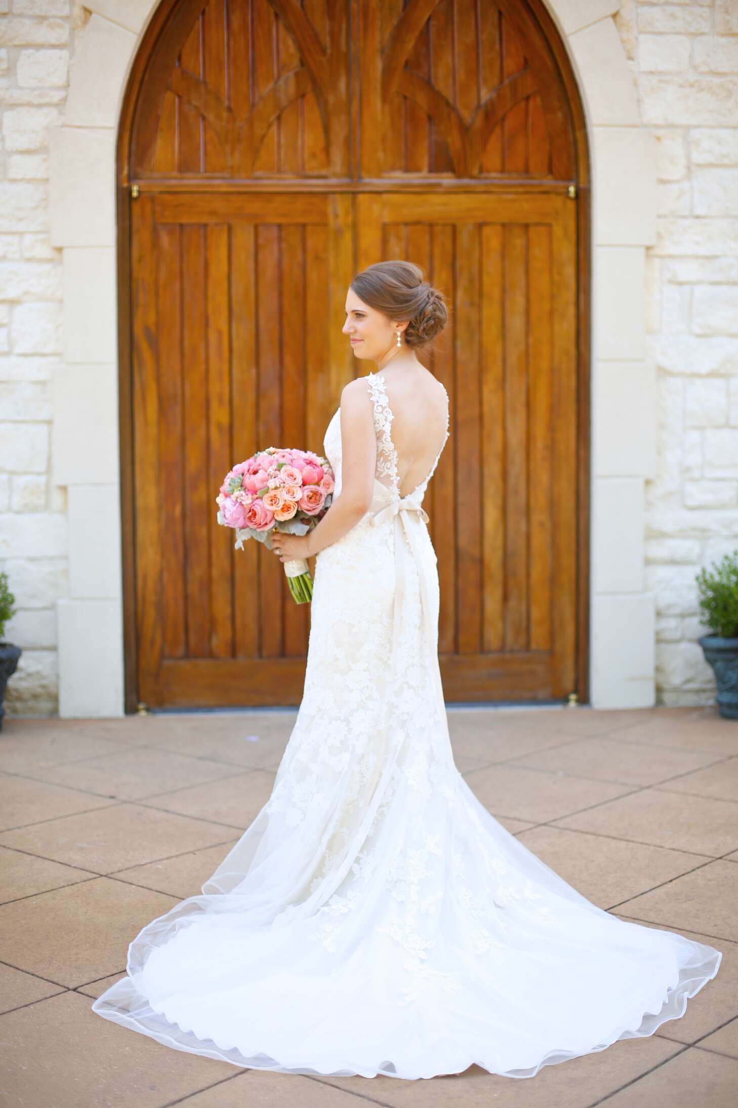 lace applique bridesmaid dress Rie maxi ruffle dress