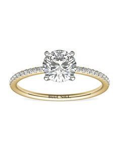 Blue Nile Round Cut Engagement Ring