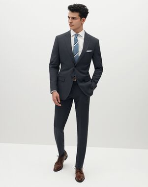 Suit Shop Men's Charcoal Gray Suit Gray Tuxedo