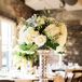 Tall White Rose and Hydrangea Wedding Centerpieces