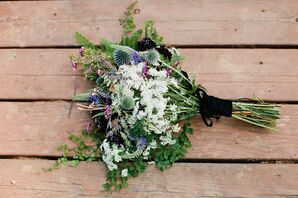 Thistle, Veronica and Wildflower Bouquet