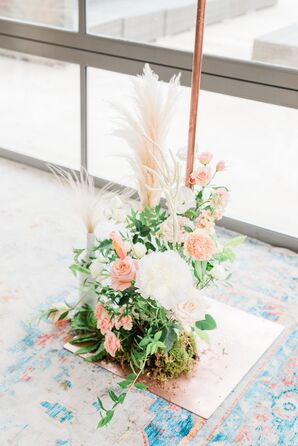 Lush Florals and Pampas Grass Filled the Asbury Hotel