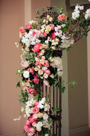 Romantic, Vintage, Garden-Inspired Wedding Arch