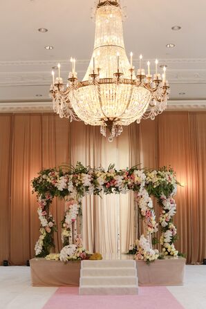 Garden-Inspired Pastel Floral Wedding Arch